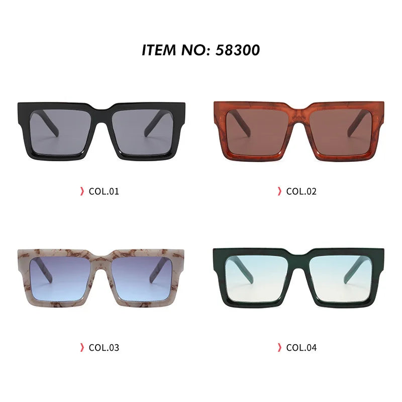 Superhot Rectangle Sunglasses - UV400 Fashion Shades