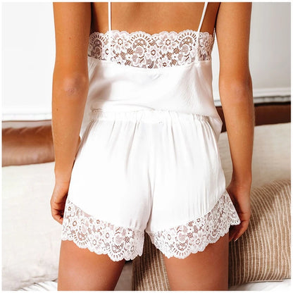 Luxury Red Satin Lace Robe - Women's Long Sleepwear Pajama Set