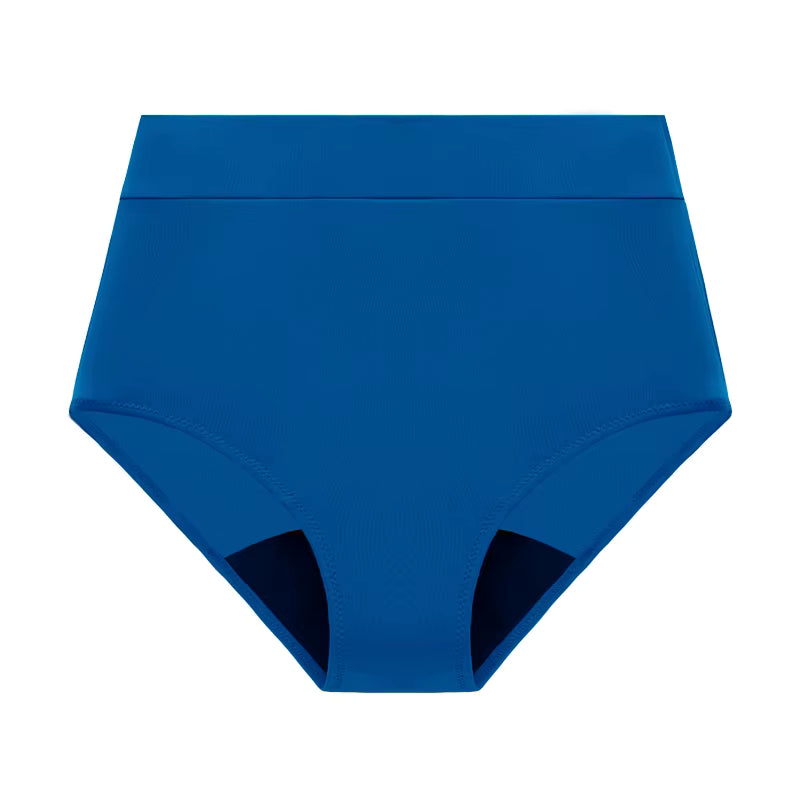 High Waist Leakproof Period Swimwear - 4-Layer Absorbent Swim Bottom