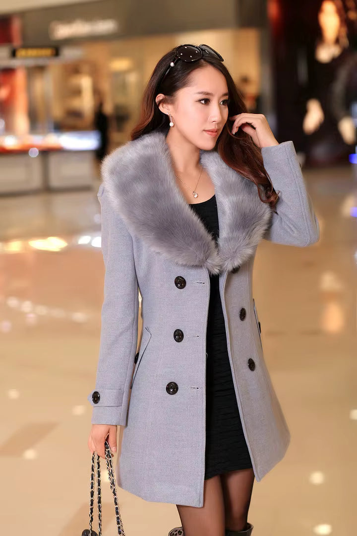 Double-Breasted Wool Coat