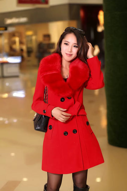 Double-Breasted Wool Coat