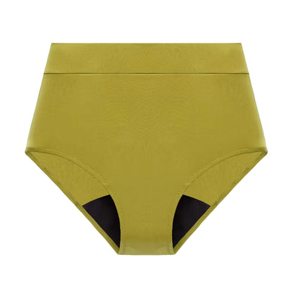 High Waist Leakproof Period Swimwear - 4-Layer Absorbent Swim Bottom