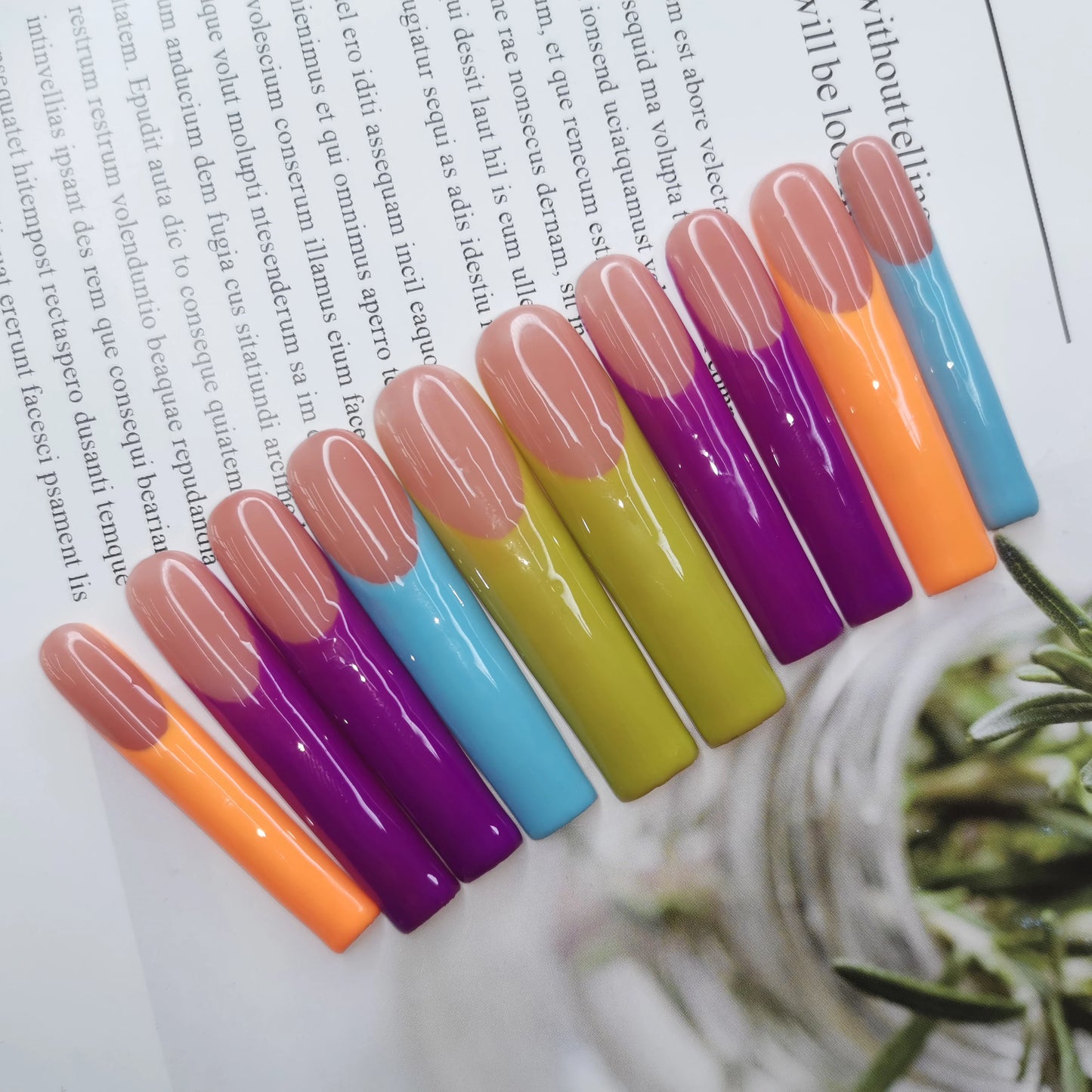 Custom Handmade Acrylic Press-On Nails