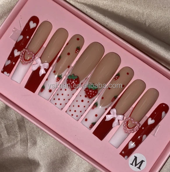 Luxury Handmade Press-On Nails with Designs