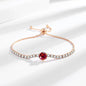 Moissanite Chain Link Bracelet 18K  Bracelet