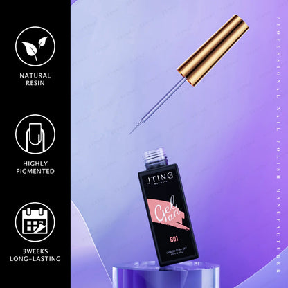 Neon Nail Art Liner Gel Set - UV LED Gel Polish