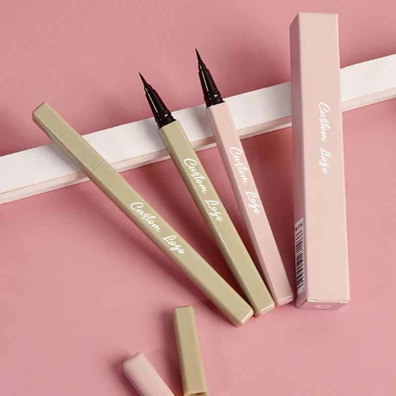 Waterproof Eyelash Glue Pen - Clear & Black Adhesive Eyeliner for False Lashes