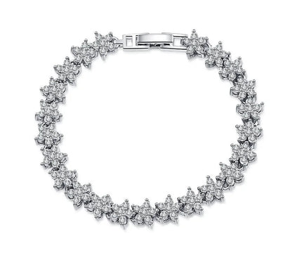 Moissanite Chain Link Bracelet 18K  Bracelet