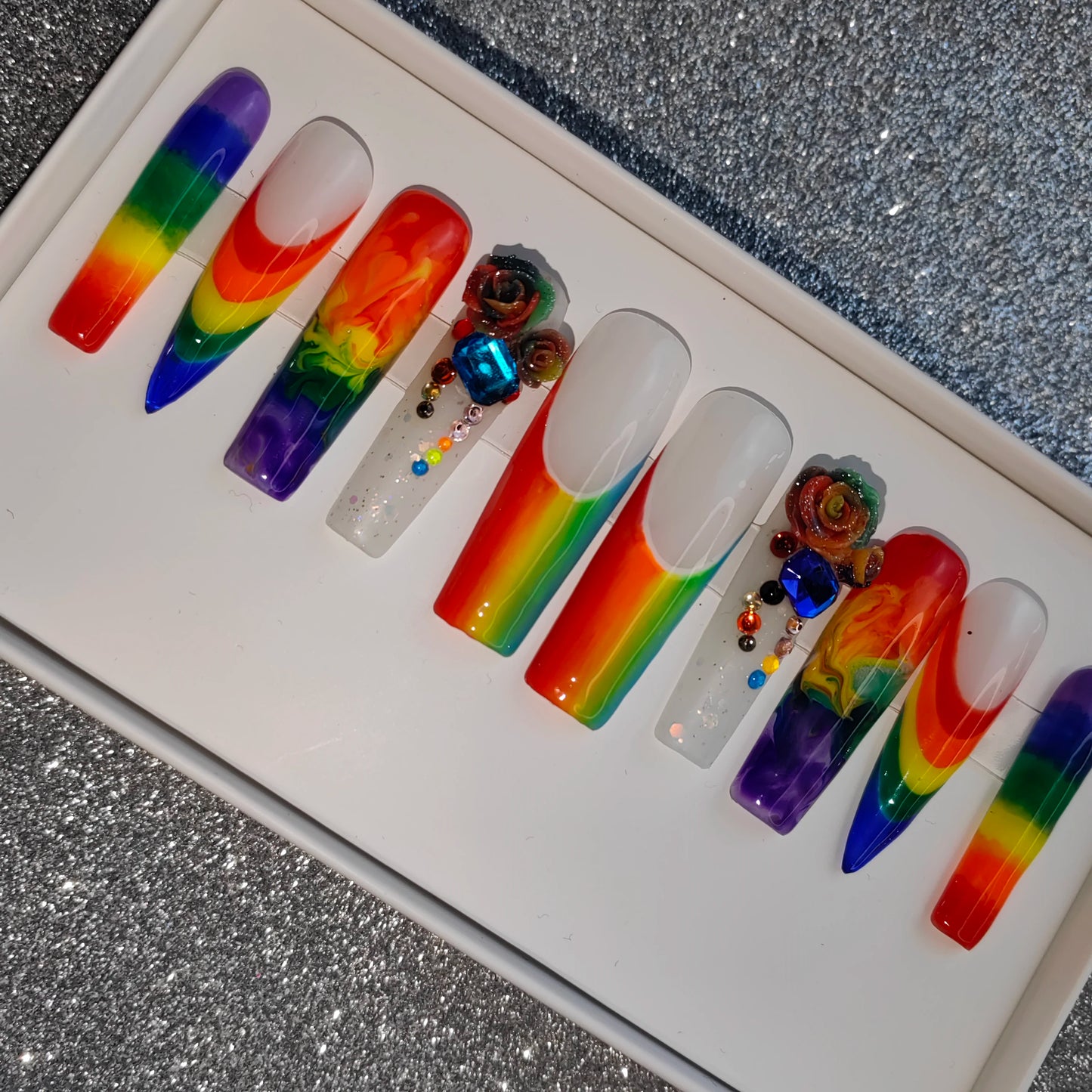 Press-On Nails - Handmade Artificial Fingernails Set