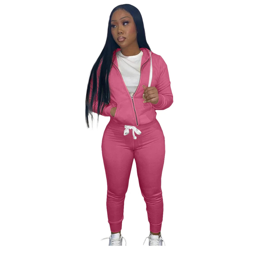 2-Piece Activewear Set - Hoodie & Joggers Sportswear