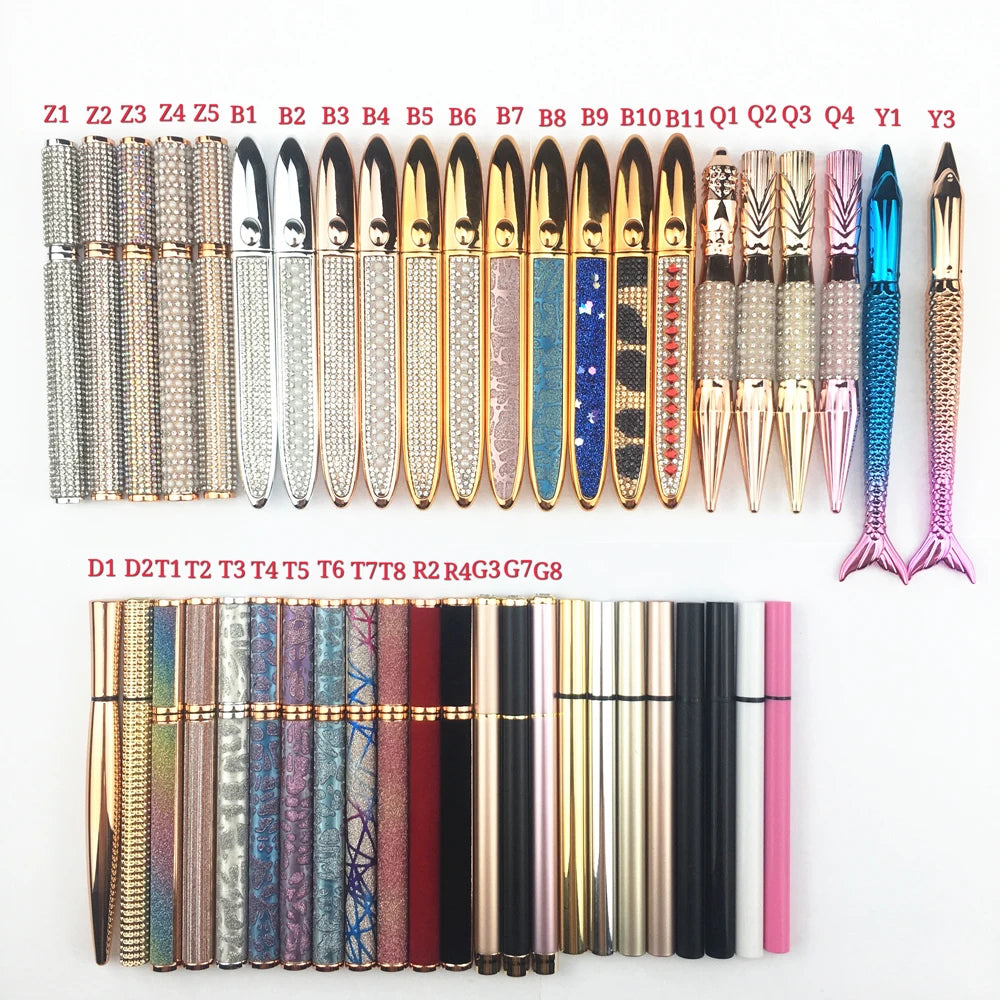 Waterproof Eyelash Glue Pen - Clear & Black Adhesive Eyeliner for False Lashes