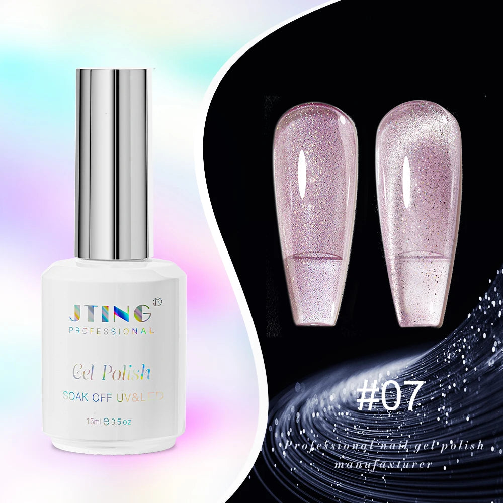 JTING Cat Eye Gel Nail Polish 24-Color Set with Magnet - Complete Collection Kit