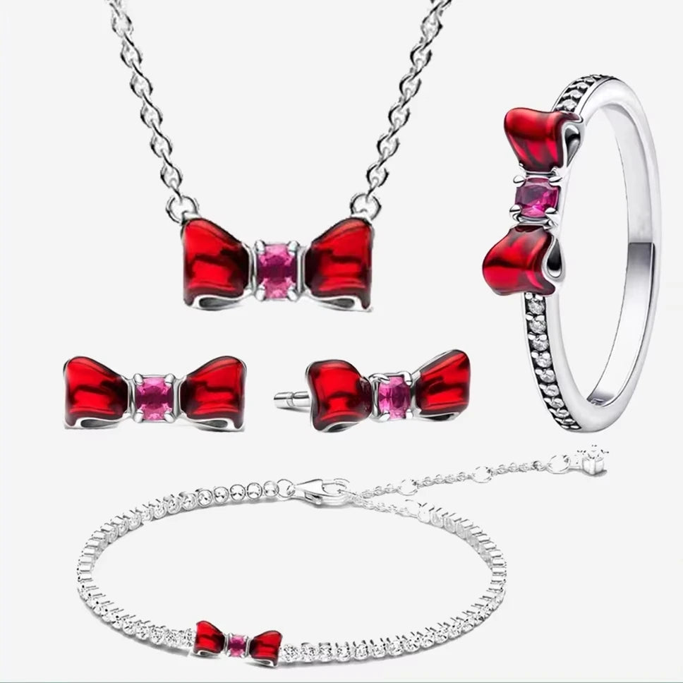 Sparkling Heart 925 Sterling Silver with Colorful Zircon