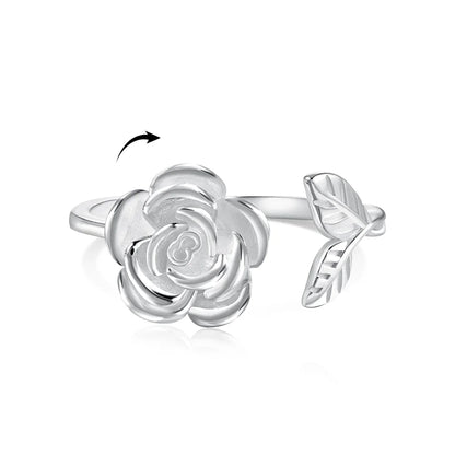 Adjustable Rose Flower Ring
