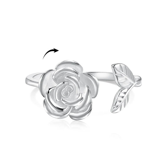 Adjustable Rose Flower Ring