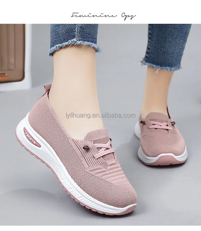 Women's Walking Sneakers - Lightweight Breathable Sport Shoes