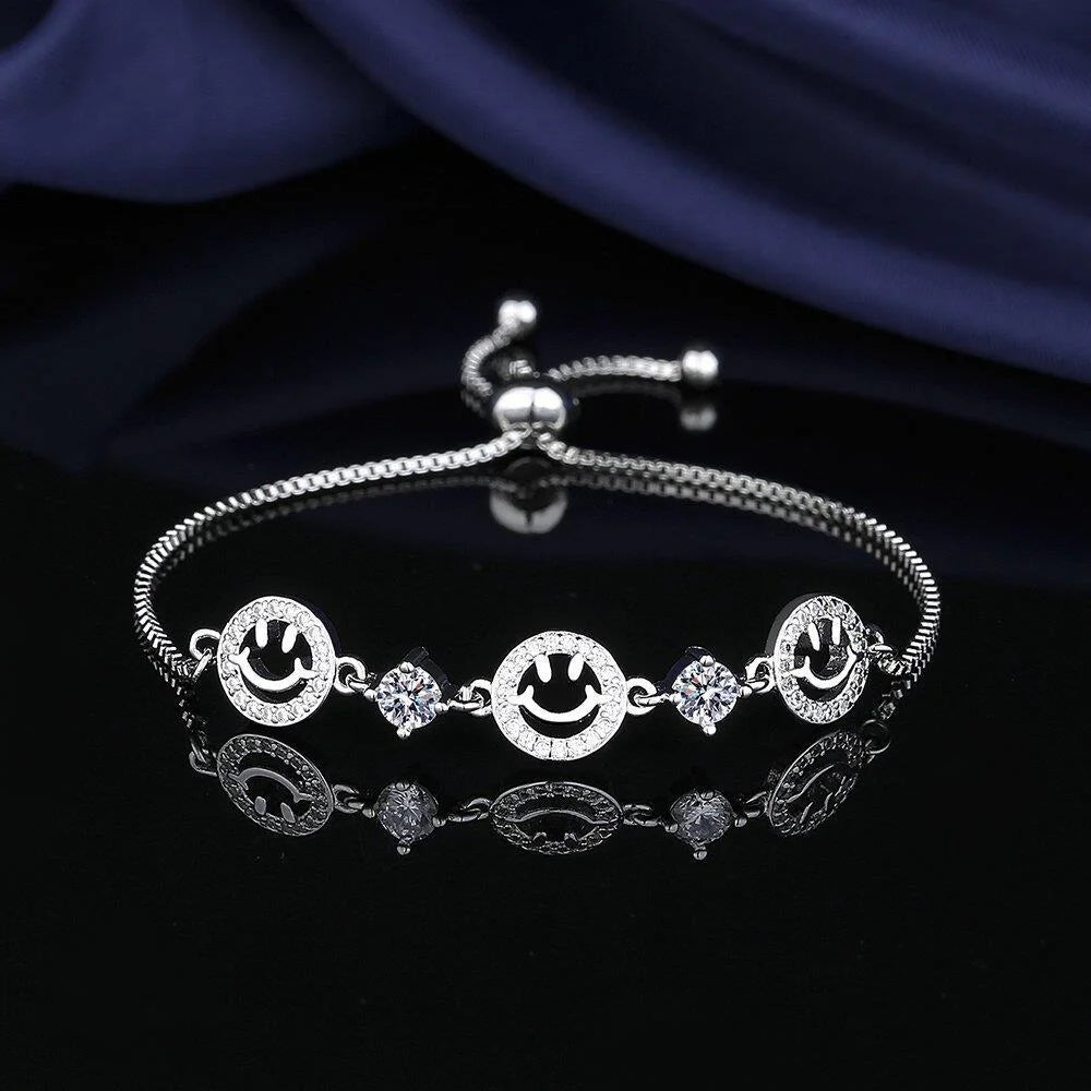 Moissanite Chain Link Bracelet 18K  Bracelet