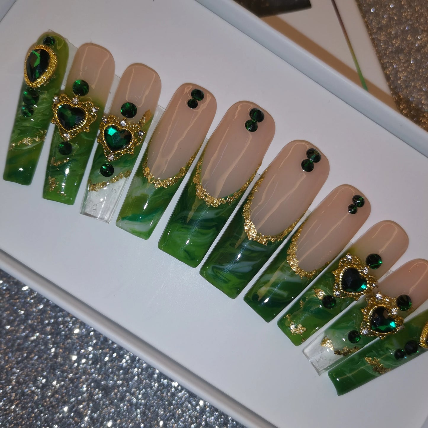 Press-On Nails - Handmade Artificial Fingernails Set