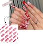 French Style Press-On Nails - 24 Piece Acrylic Artificial Nail Set