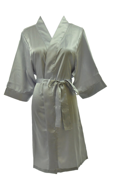 Women's Satin Kimono Robe - Short Silk Bridal Bridesmaid Wedding Robe