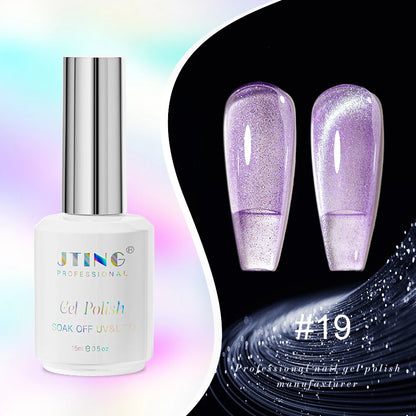 JTING Cat Eye Gel Nail Polish 24-Color Set with Magnet - Complete Collection Kit