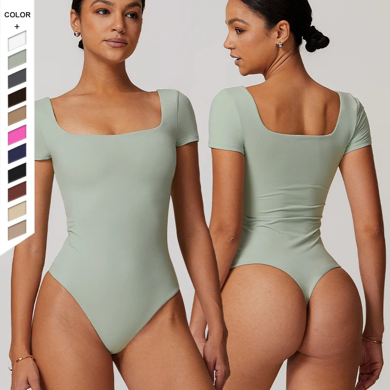 High-Waist Yoga Jumpsuit - Quick-Dry Breathable Activewear