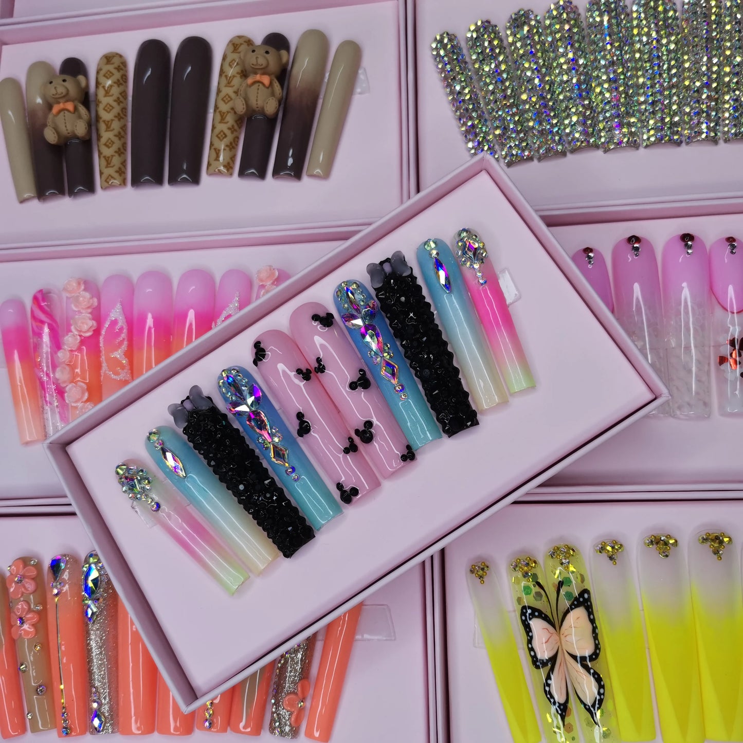 Custom Handmade Acrylic Press-On Nails