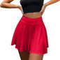 Summer Active Wear Stretchy Golf Skirt Inner Short High Waist Pleated 2 in 1 Tennis Skirt With Pocket