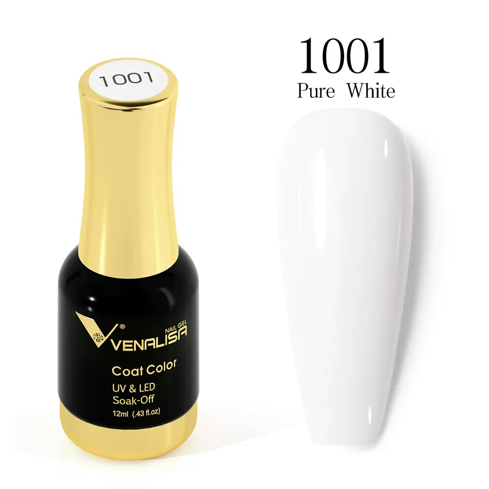 VENALISA Gel Nail Polish - No Wipe High Gloss Top Coat & Base Coat