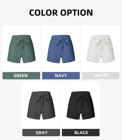 Drawstring Loose Fit Yoga & Fitness Shorts with Pockets