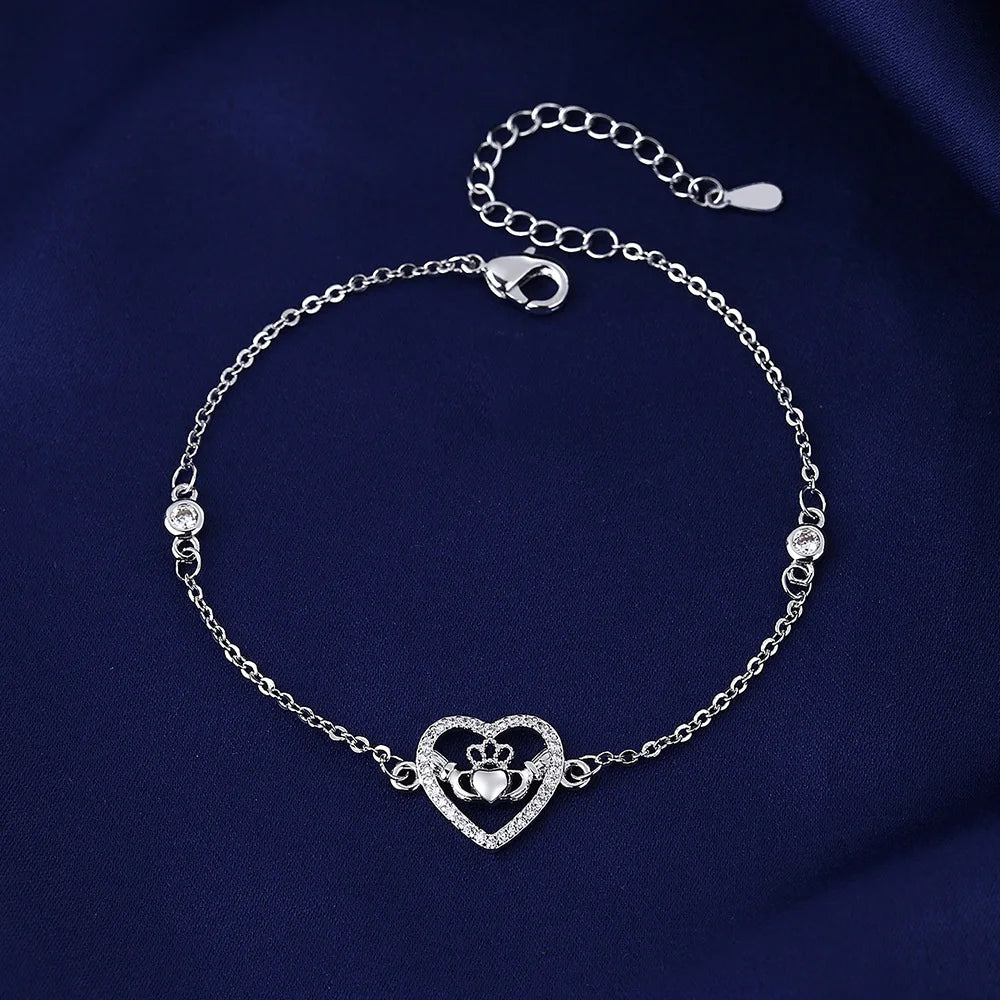 Moissanite Chain Link Bracelet 18K  Bracelet