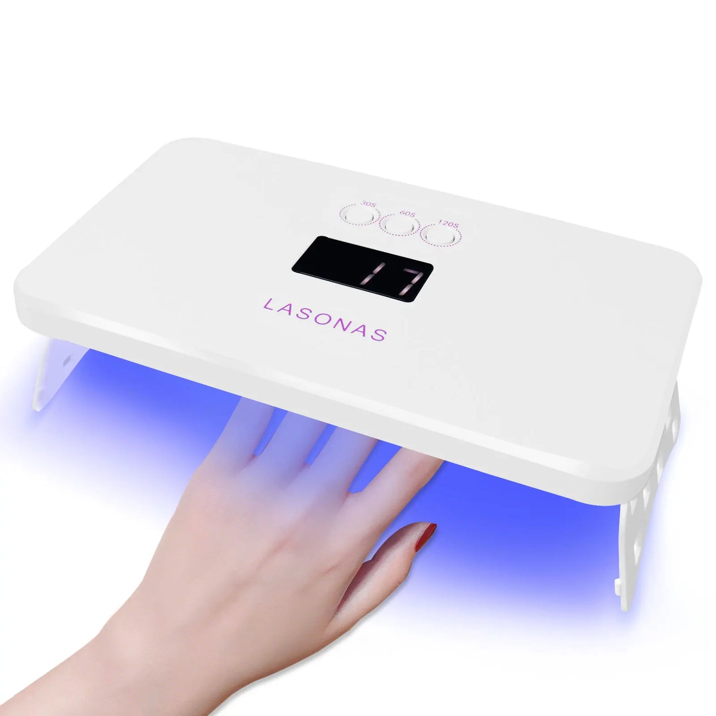36W UV LED Nail Lamp - Portable Gel Polish Curing Light with Timer