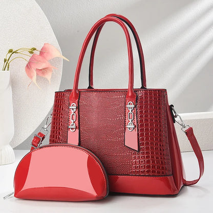 Bateli Luxury PU Leather Envelope Handbag - Chain Strap Shoulder Bag