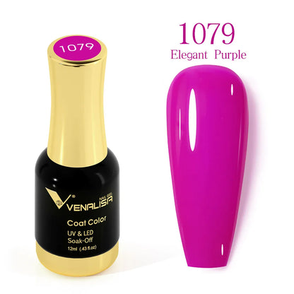 VENALISA Gel Nail Polish - No Wipe High Gloss Top Coat & Base Coat