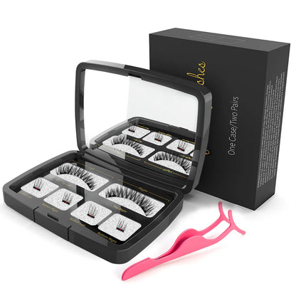 3D Magnetic Eyelashes Kit - Reusable False Lashes with Magnetic Eyeliner