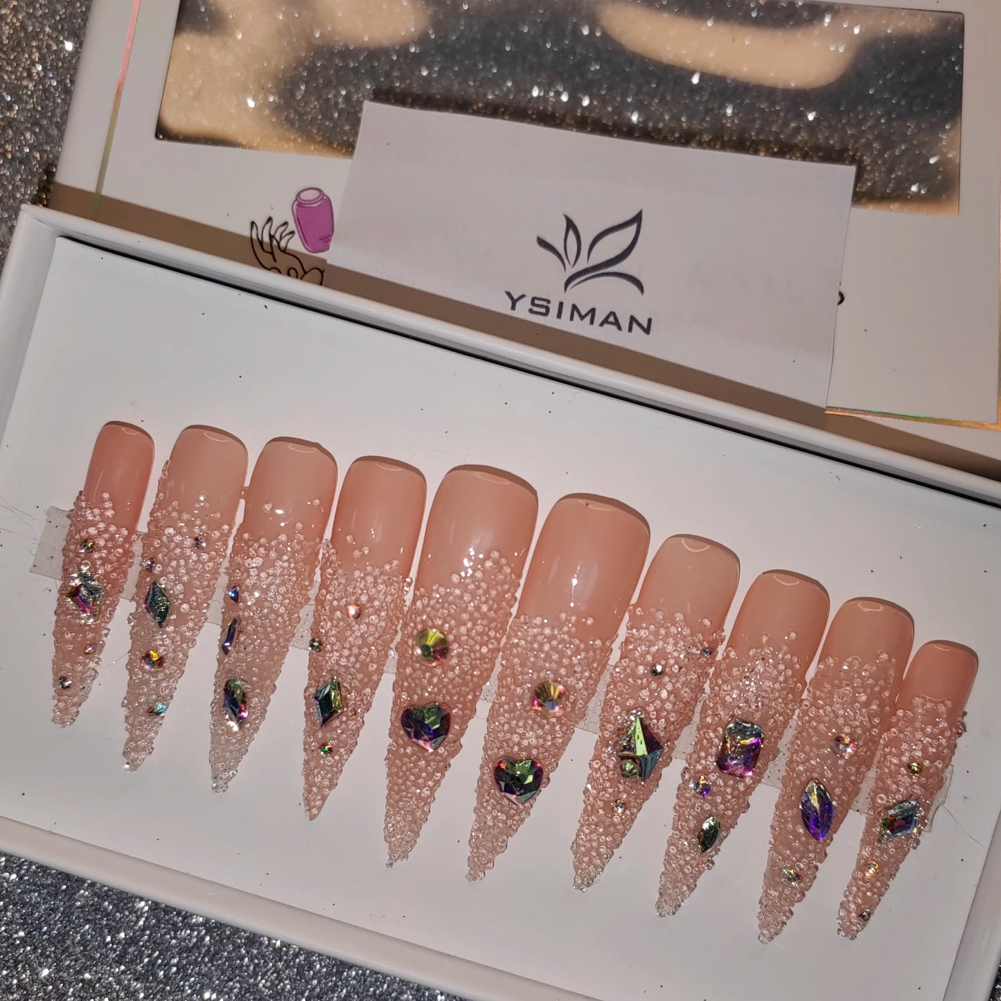 Press-On Nails - Handmade Artificial Fingernails Set