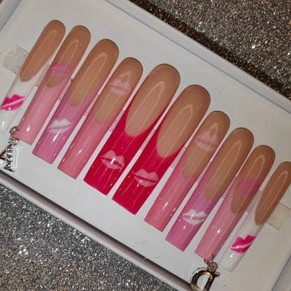 Press-On Nails - Handmade Artificial Fingernails Set