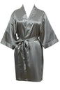 Women's Satin Kimono Robe - Short Silk Bridal Bridesmaid Wedding Robe