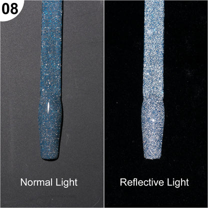 Super Reflective Disco Liner Gel Polish 12-Color Set - Nail Art Painting Collection