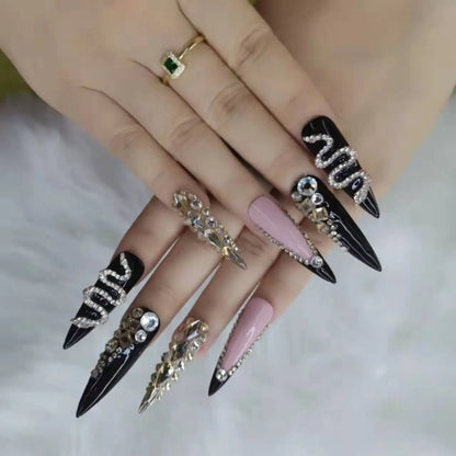 Press-On Nails - Handmade Artificial Fingernails Set