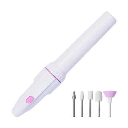 5-in-1 Electric Nail Drill Kit - Mini Portable Nail Art Grinder & Polisher Set