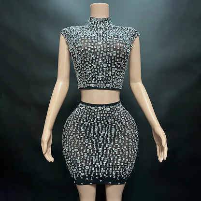 Rhinestone Party Wear