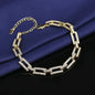 Moissanite Chain Link Bracelet 18K  Bracelet