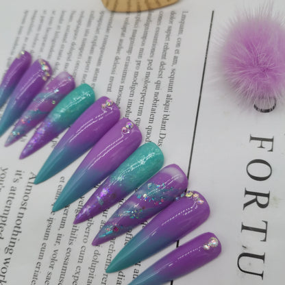 Press-On Nails - Handmade Artificial Fingernails Set