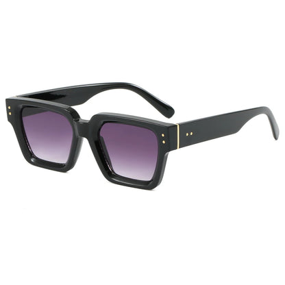 Retro Chunky Square Cat Eye Sunglasses - UV400 Protection