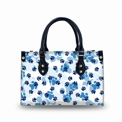 Casual Leather Handbag - Two Handle Tote Bag for Women