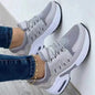 Platform Sneakers - Breathable Mesh Wedge Sport Shoes