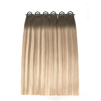Slavic Raw Human Hair Flat Weft Extensions - 12A Grade Double Drawn Russian Virgin Hair