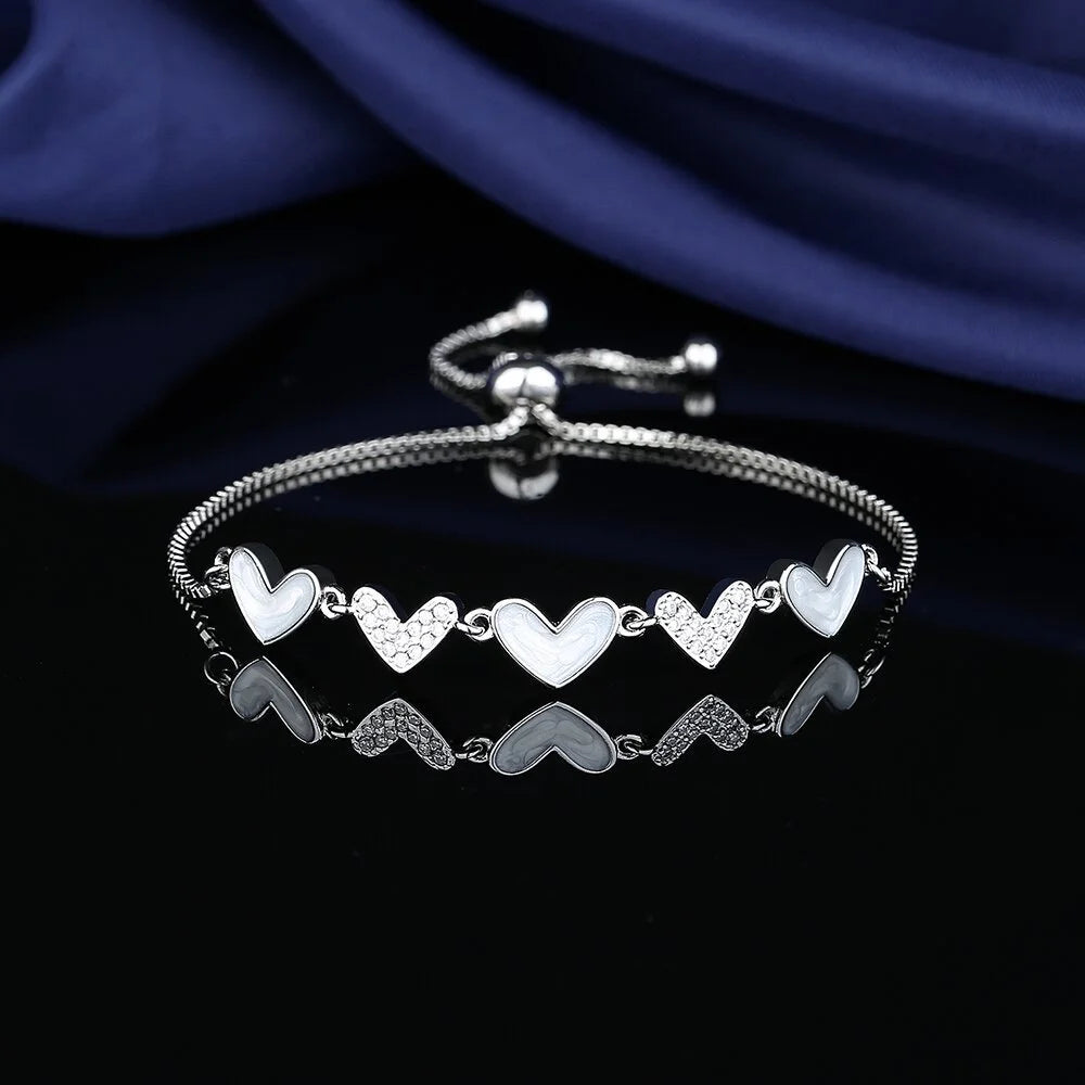 Moissanite Chain Link Bracelet 18K  Bracelet