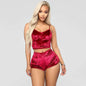 Velvet Pajama Set - Luxury Lounge Wear Lingerie